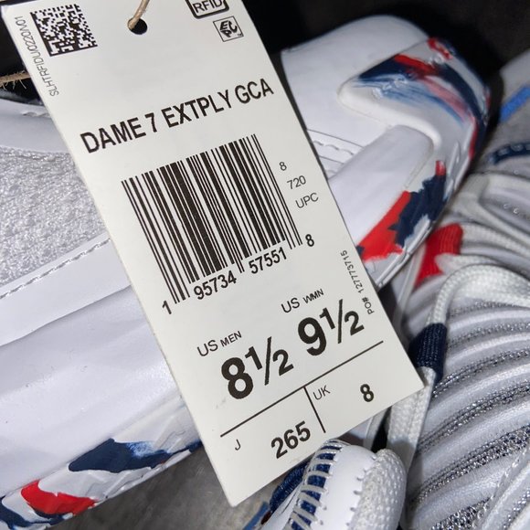 Adidas Dame 7 EXTPLY GCA USA Damian Lillard Basketball Shoes Men GW2946 NEW